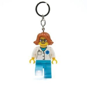 NWOT LEGO City Keychain Light Female - Doctor